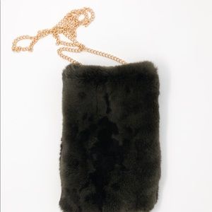 LÉKAY MADE up-cycled fur handbag